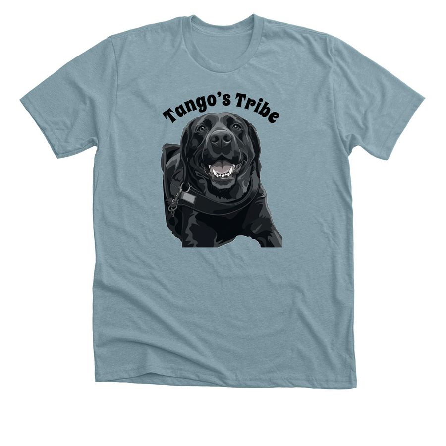 Tango?s Tribe, a Heather Blue Lagoon Premium Unisex Tee