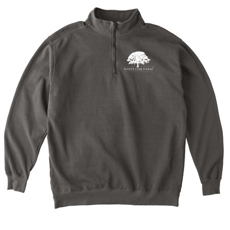 White Oak Farm: 1/4 Zips, a Pepper Comfort Colors Quarter Zip Pullover