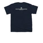 GA Teddy Bear, a Navy Youth Unisex Tee (back-view)