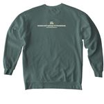 GA Teddy Bear, a Blue Spruce Comfort Colors Crewneck Sweatshirt (back-view)