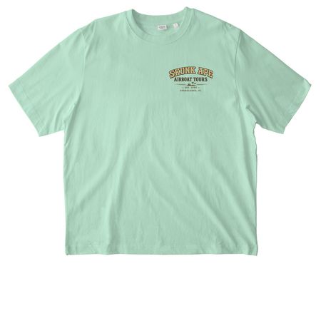 Skunk Ape Airboat Tours, a Misty Jade Stanley/Stella Unisex Freestyler Heavyweight Tee (back-view)