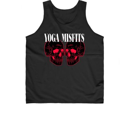 Yoga Misfits Skellies Tee, a Black Classic Unisex Tank Top