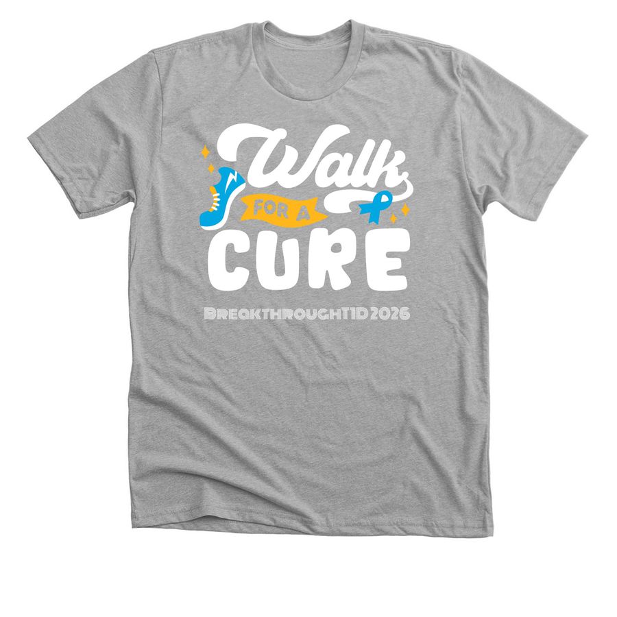 Kylie T1D Walk 2026, a Athletic Heather Premium Unisex Tee