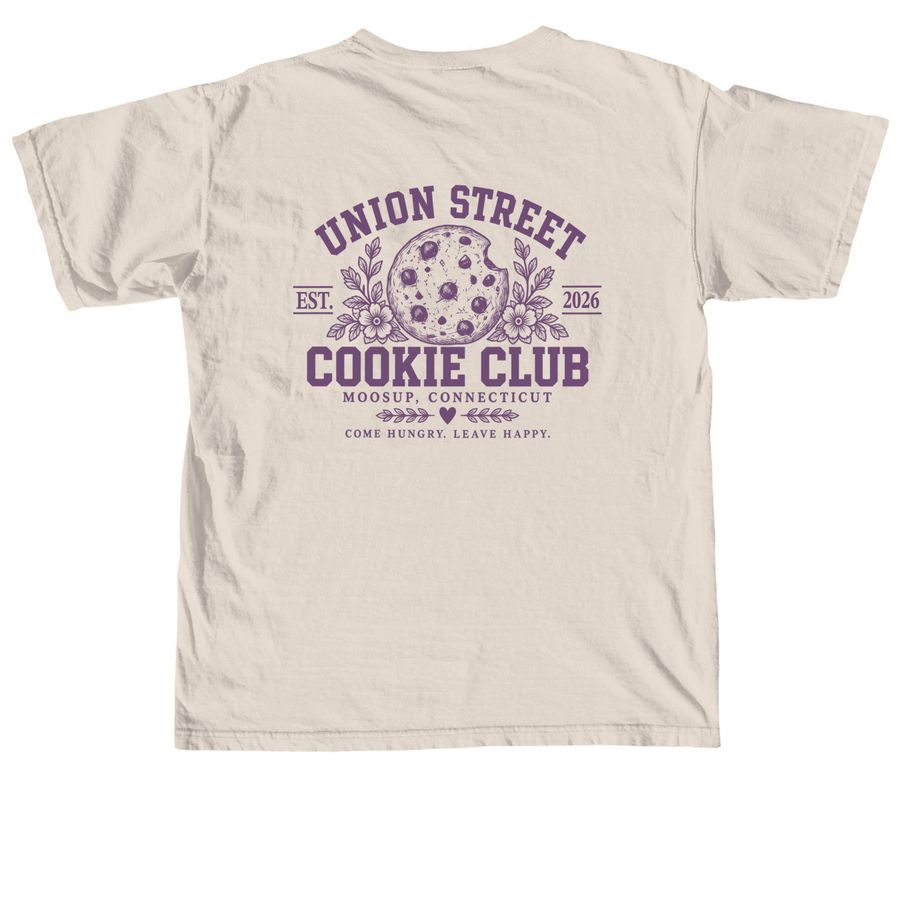 Union Street Bakehouse - Cookie Club, a Ivory Comfort Colors Unisex Tee