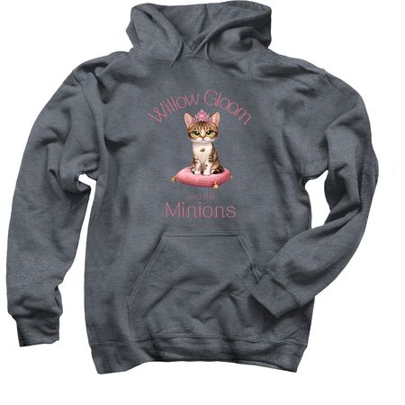 Princess Willow, a Dark Heather Pullover Hoodie