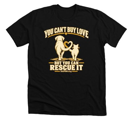 Rescue Love&nbsp;, a Solid Black Blend Premium Unisex Tee