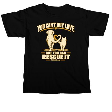 Rescue Love&nbsp;, a Black Comfort Colors Unisex Tee