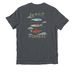 Swag Sale: Celebrate Spawner Season, a Terrain Grey Allmade Organic Cotton Unisex Tee (back-view)