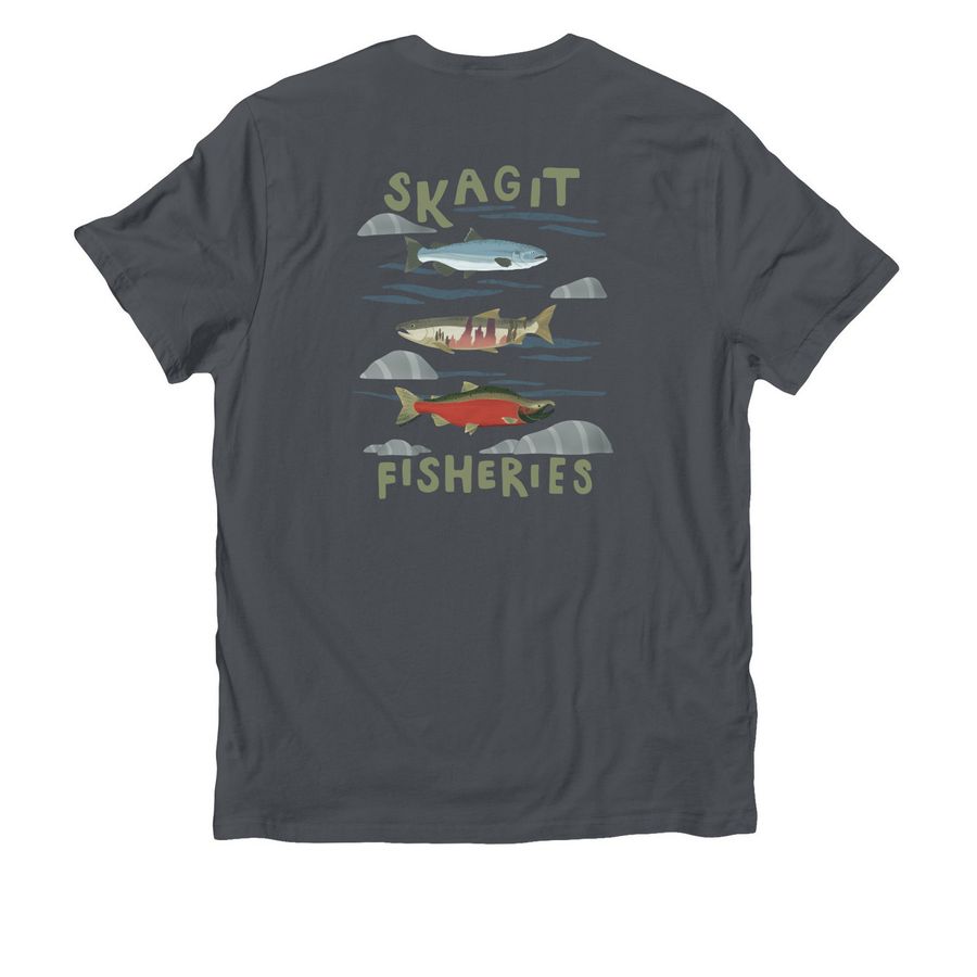 Swag Sale: Celebrate Spawner Season, a Terrain Grey Allmade Organic Cotton Unisex Tee (back-view)