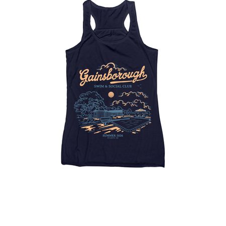 Gainsborough Pool, a Navy Women's Racerback