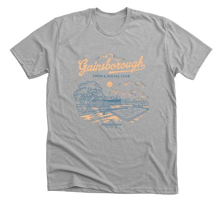 Gainsborough Pool, a Athletic Heather Premium Unisex Tee