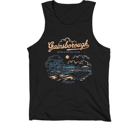 Gainsborough Pool, a Black Premium Cotton Tank