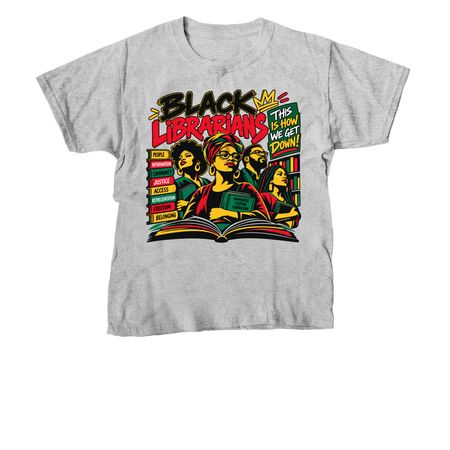 History of Black Librarianship, a Sport Grey Youth Unisex Tee