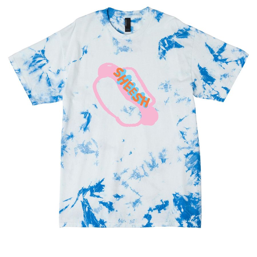 Sheesh Dog with Relish - Adult Shirt, a True Royal Crystal Tie Dye Tee