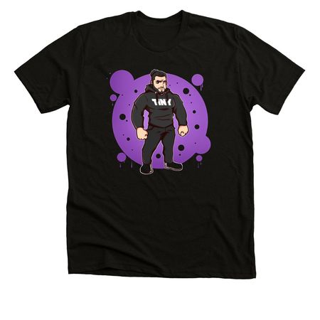 OG PURPLE DESIGN, a Solid Black Blend Premium Unisex Tee