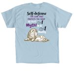 My Lion Laid Down With My Sheep, a Light Blue Classic Unisex Tee (back-view)
