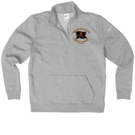 Pirate ver3, a Dark Grey Heather Nike Women's Club Half Zip Pullover
