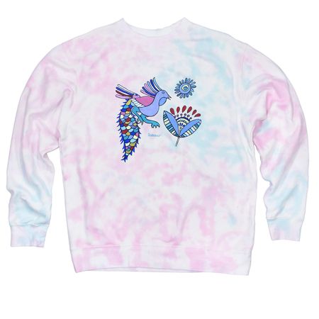 Sydney's Peacock, a Cotton Candy Tie Dye Crewneck Sweatshirt