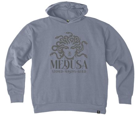 MEDUSA-Stoned Masons, a Basalt Grey Reclaimist Pullover Hoodie