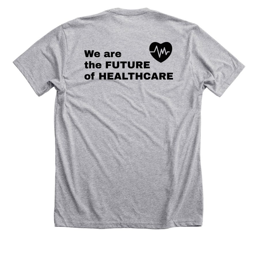 Double-Sided PHPC Shirt, a Athletic Heather Premium Unisex Tee (back-view)