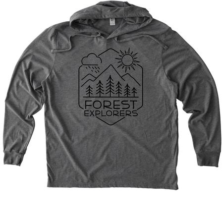 Forest Explorers, a Aluminum Grey Allmade Eco Triblend Hoodie Tee