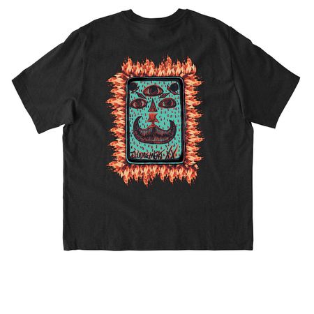 Judgement, a Dark Heather Grey Stanley/Stella Unisex Freestyler Heavyweight Tee (back-view)