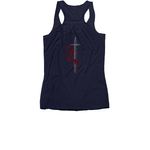 An Empire for Two, a Navy Women's Racerback (back-view)