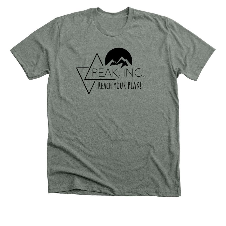 PEAK, a Deep Heather Premium Unisex Tee