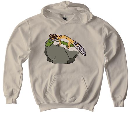 Leopard Gecko (APSR?s Yoshi), a Sand Softstyle Youth Pullover Hoodie