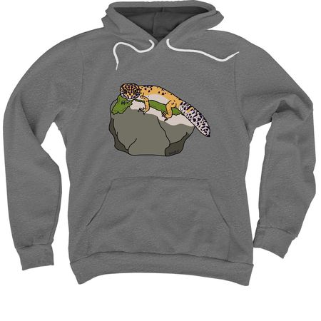 Leopard Gecko (APSR?s Yoshi), a Deep Heather Premium Pullover Hoodie