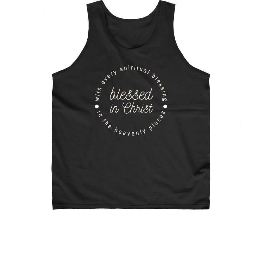 #BLESSED women's fit, a Black Classic Unisex Tank Top