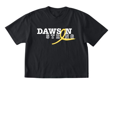 Dawson Strong, a Black Comfort Colors Boxy Tee