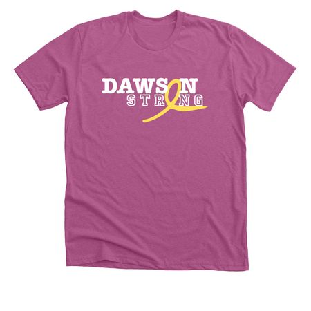 Dawson Strong, a Heather Magenta Premium Unisex Tee
