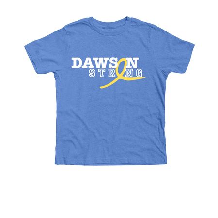 Dawson Strong, a Heather Columbia Blue Premium Youth Tee