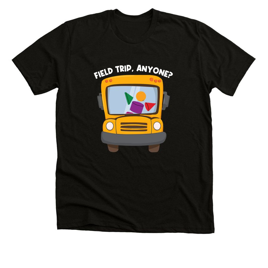 Field Trip Promo Shirt, a Black Heather Premium Unisex Tee