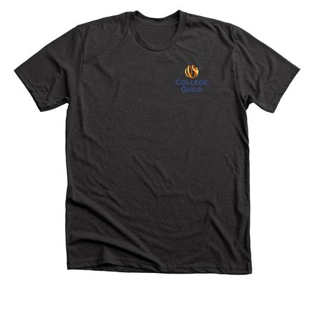 College Guild Logo Shirt, a Dark Grey Heather Premium Unisex Tee