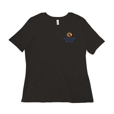 College Guild Logo Shirt, a Black Women?s Relaxed Cotton Tee
