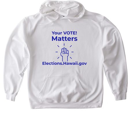 Get ready to VOTE!, a White Gildan Softstyle Pullover Hoodie