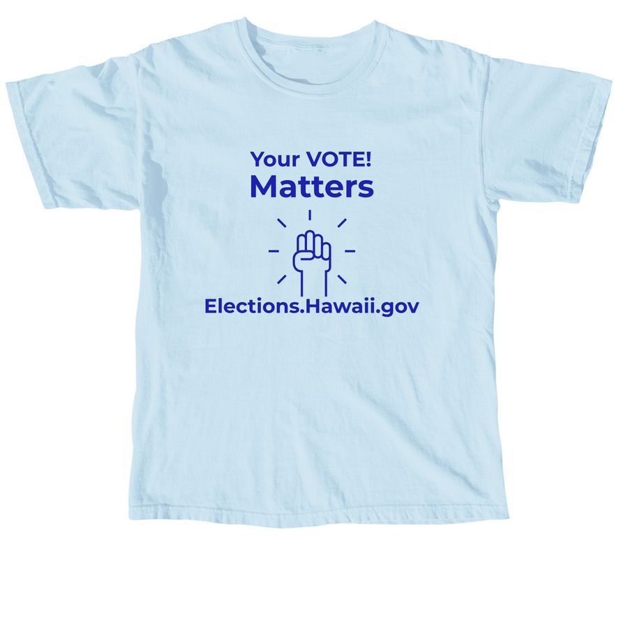 Get ready to VOTE!, a Chambray Comfort Colors Unisex Tee