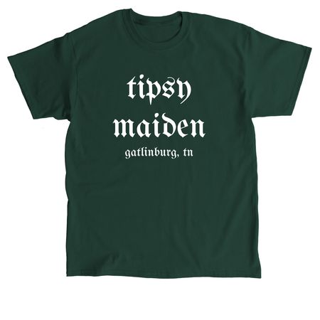 Tipsy Maiden, a Forest Green Classic Unisex Tee