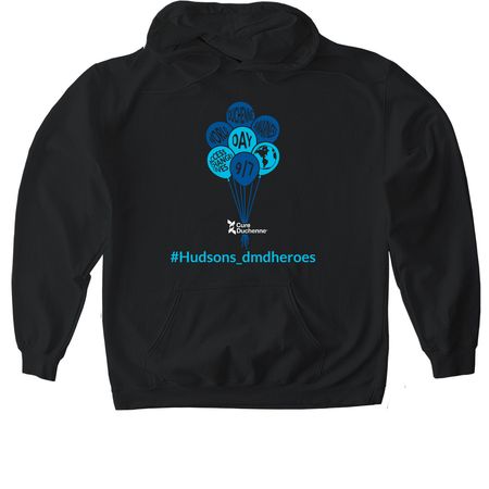 World Duchenne Awareness Day&nbsp;, a Black Gildan Softstyle Pullover Hoodie