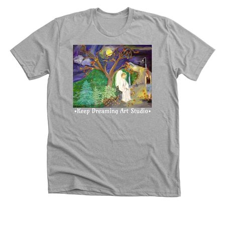 Psalm 27:14, a Athletic Heather Premium Unisex Tee