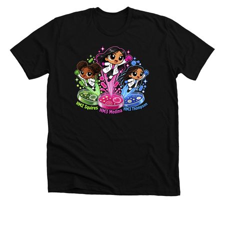MLT 26-105&110, a Solid Black Blend Premium Unisex Tee