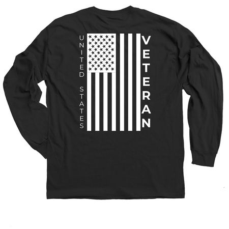 I am a Veteran-Veterans Salute Fundraiser, a Black Classic Long Sleeve Tee