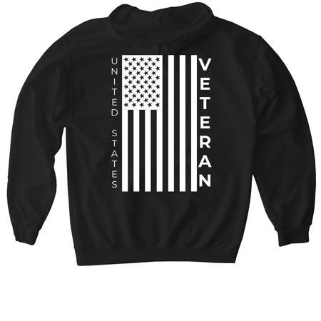 I am a Veteran-Veterans Salute Fundraiser, a Black Gildan Softstyle Pullover Hoodie