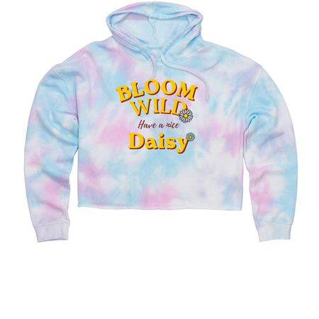 Crop Tops, a Cotton Candy Women?s Tie Dye Cropped Hoodie