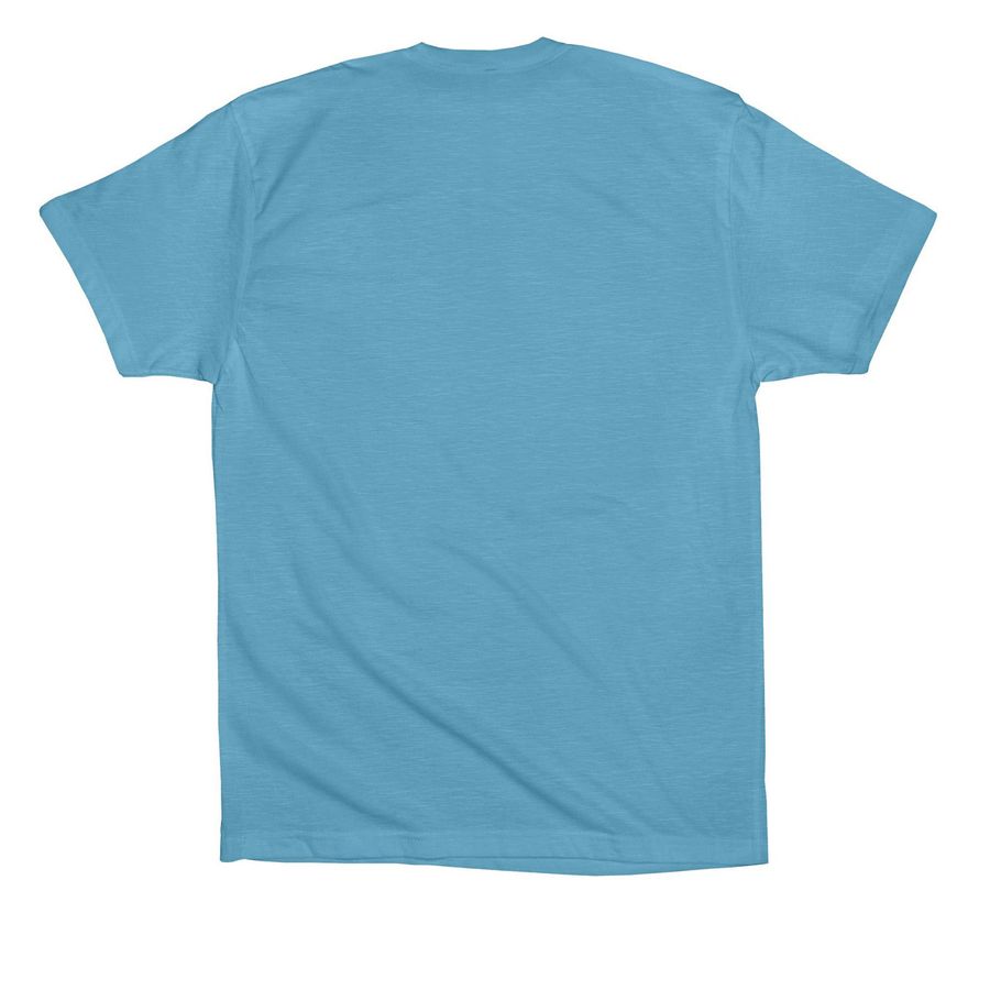 Summer Sunrise Collection, a Ocean Blue Premium Cotton Tee (back-view)