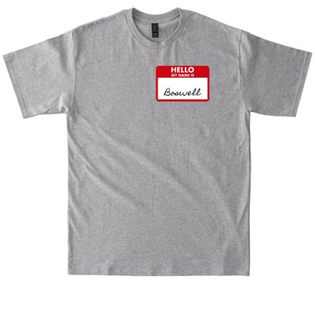 Fill-in Nametag Tee, a Sport Grey Tall Classic Unisex Tee