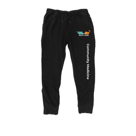 Joggers, a Black Midweight Fleece Joggers