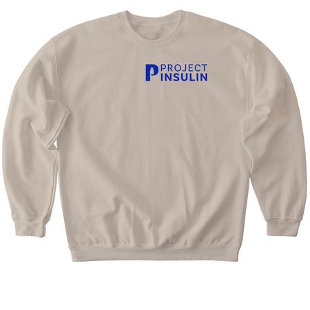 Project Insulin Drug Development Celebration!, a Sand Softstyle Crewneck Sweatshirt